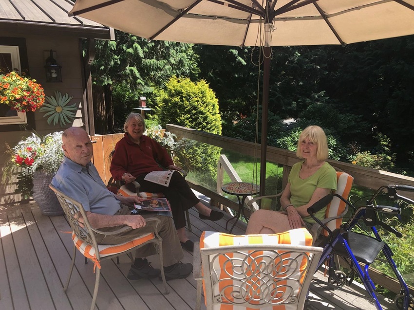 Three Elders relaxing